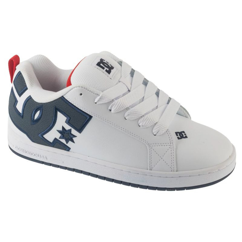 Dc shoes pánské boty Court Graffik White / Navy / Red | Bílá | Velikost 9 US