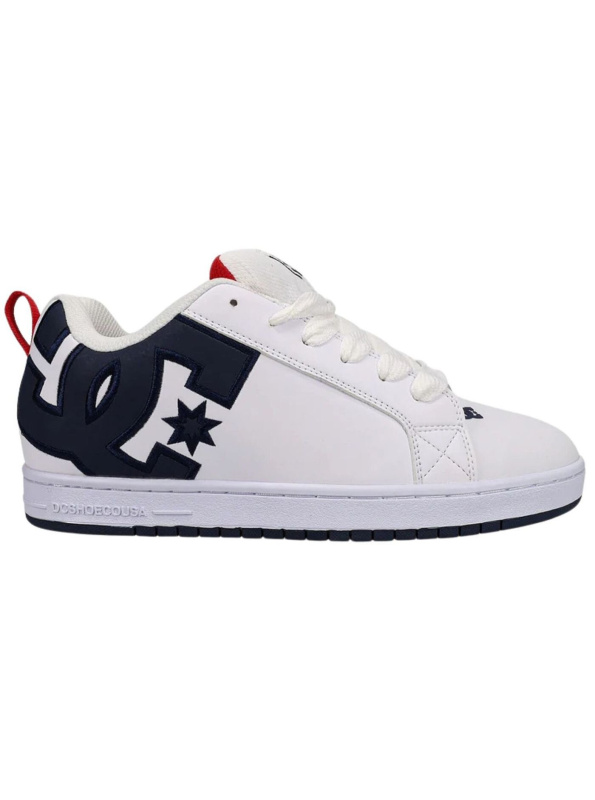 Dc shoes pánské boty Court Graffik White / Navy / Red | Bílá | Velikost 9 US