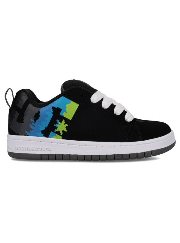 Dc shoes dětské boty Court Graffik Black / Multi / White | Černá | Velikost 3 US