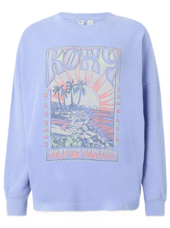 Roxy dámská mikina Eastside Midweight Grapemist | Modrá | Velikost M