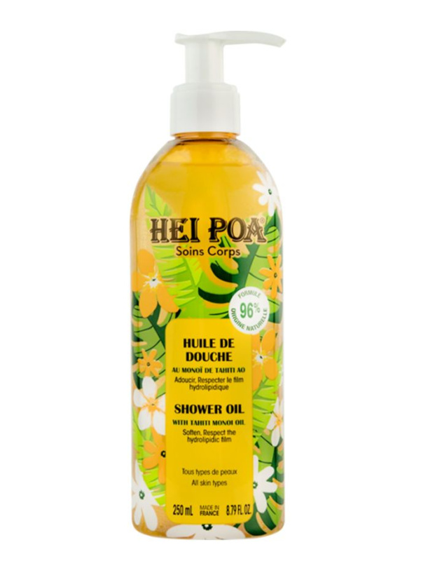 Hei Poa Tahiti Monoi Oil jemný sprchový olej 250 ml