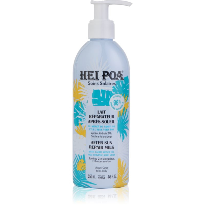 Hei Poa After Sun Monoi & Aloe Vera regenerační mléko po opalování na tělo a obličej 250 ml