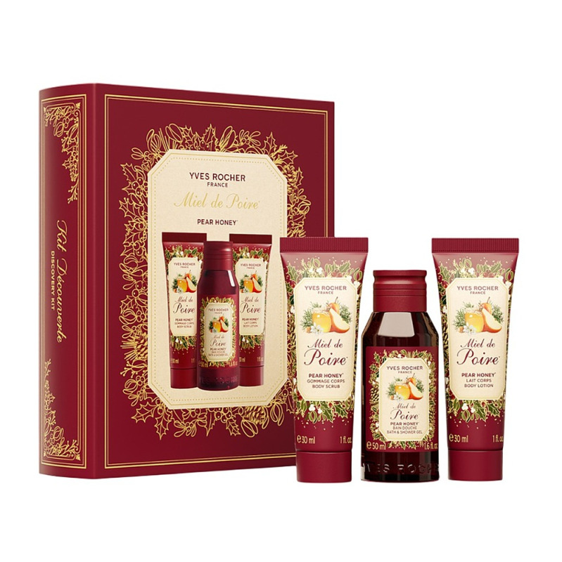 Yves Rocher Dárková sada 3 produktů Medová hruška