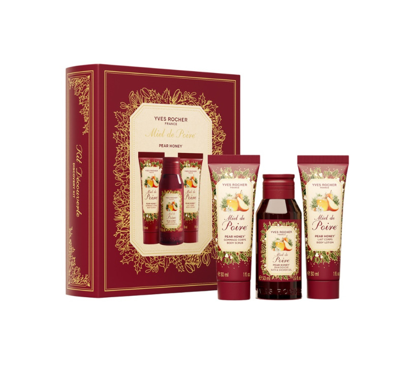 Yves Rocher Dárková sada 3 produktů Medová hruška
