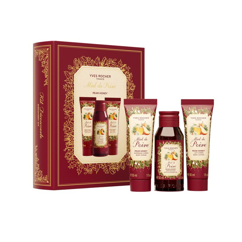 Yves Rocher Dárková sada 3 produktů Medová hruška