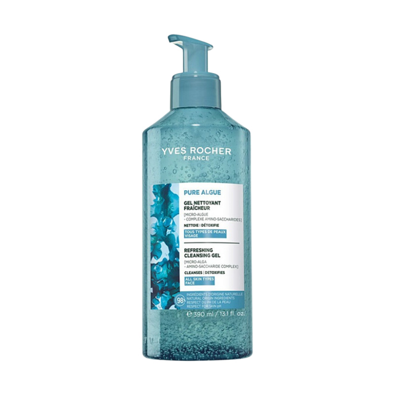 YVER ROCHER Pure Algue Svěží čisticí gel 390 ml