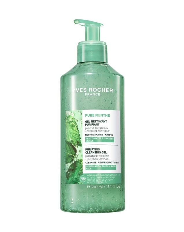 YVER ROCHER Pure Menthe Hloubkově čistící gel 390 ml