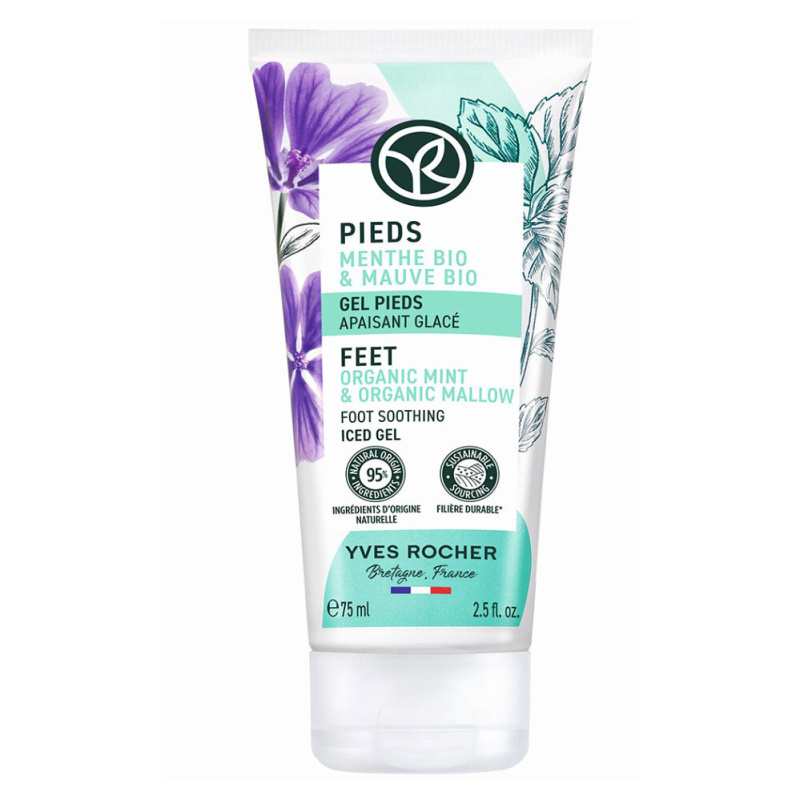 Yves Rocher Pieds chladivý gel na nohy Organic Mint & 75 ml