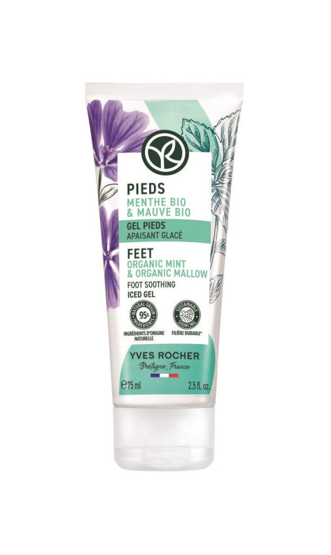 Yves Rocher Pieds chladivý gel na nohy Organic Mint & 75 ml