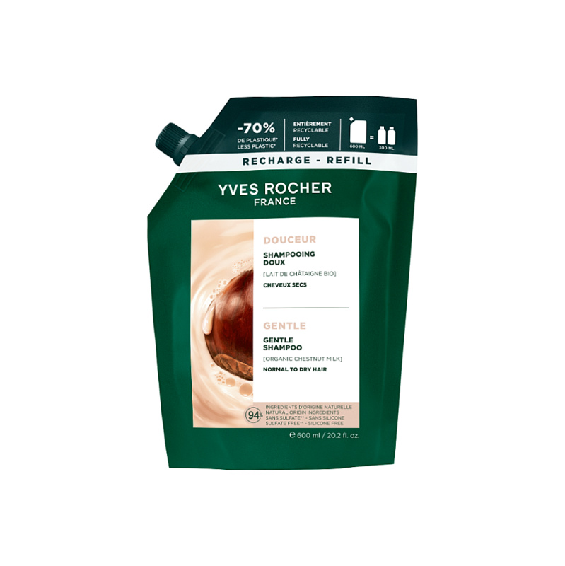 Yves Rocher Zjemňující šampon Soin Végétal Capillaire,SOINS CAPILLARIES 600 ml