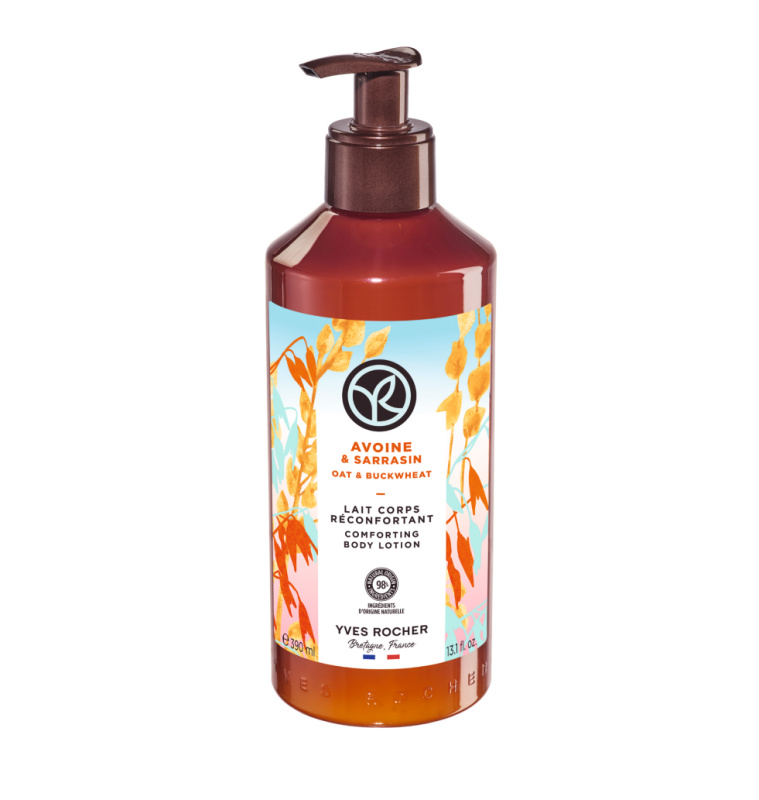 Yves Rocher Bain de Nature pečující tělové mléko Oat & Buckwheat 390 ml