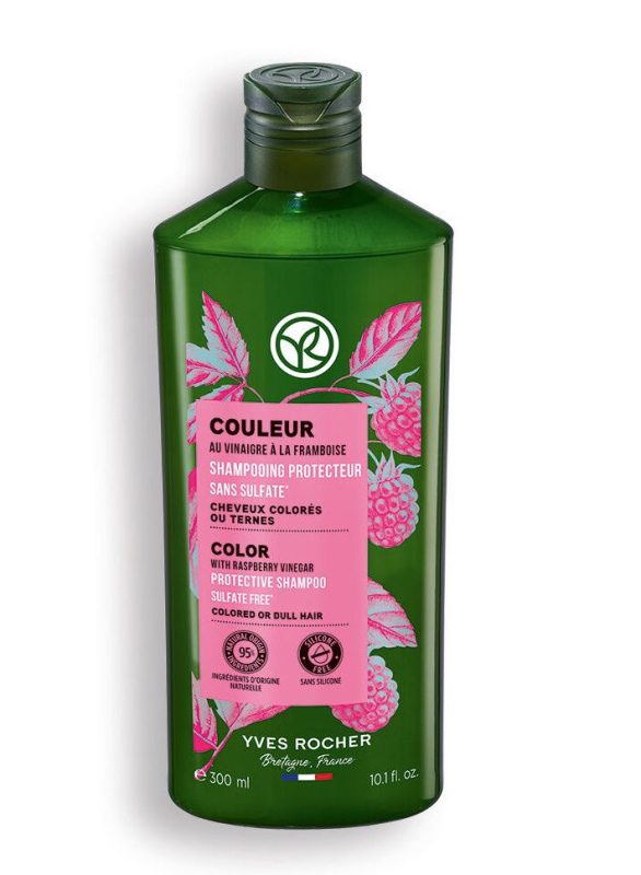 Yves Rocher Color Šampon na barvené vlasy s malinovým octem