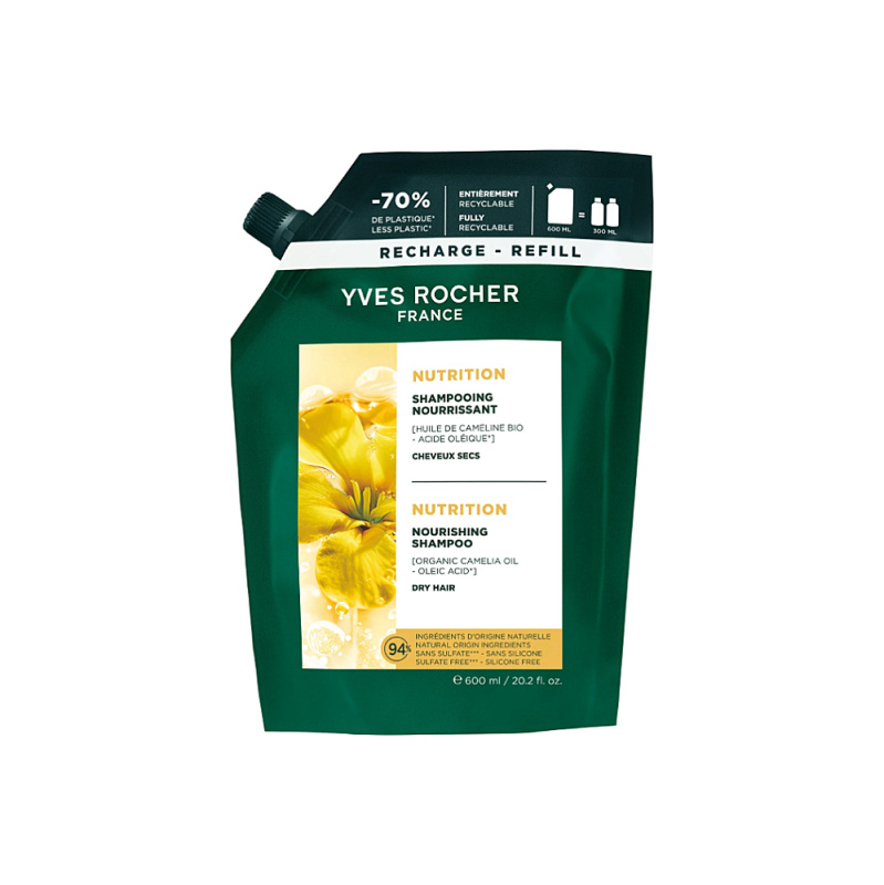 Yves Rocher Vyživující šampon Soin Végétal Capillaire 600 ml