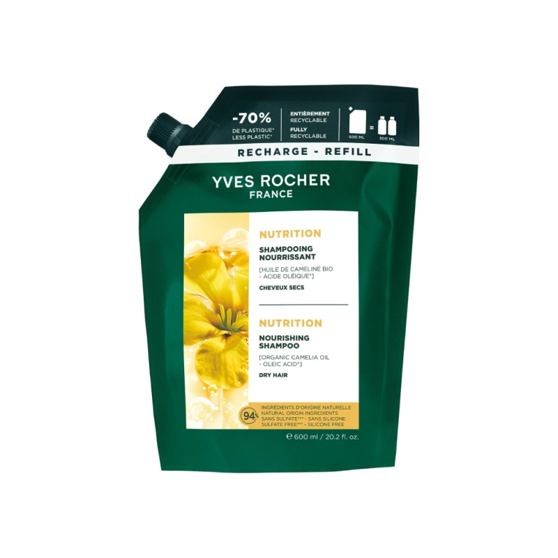 Yves Rocher Vyživující šampon Soin Végétal Capillaire 600 ml