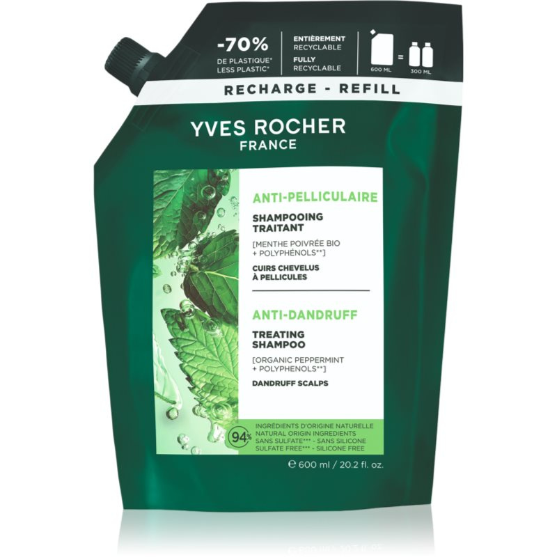 Yves Rocher Šampon proti lupům - náhradní náplň 600 ml