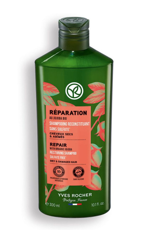 Yves Rocher Réparation regenerační šampon with Organic Jojoba 300 ml