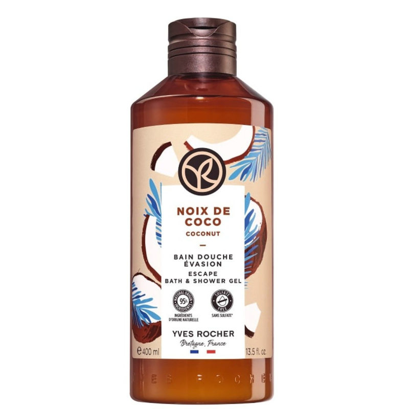 Yves Rocher Bain de Nature vyživující sprchový gel Coconut 400 ml