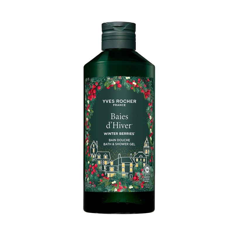 Yves Rocher Winter Berries sprchový gel pro výživu a hydrataci 400 ml