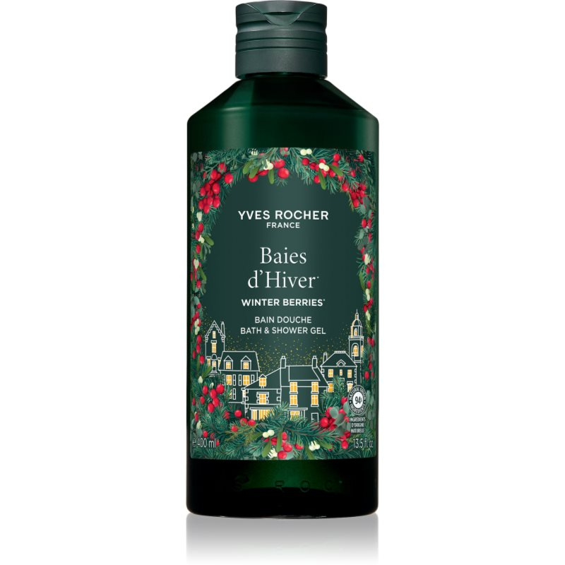 Yves Rocher Winter Berries sprchový gel pro výživu a hydrataci 400 ml