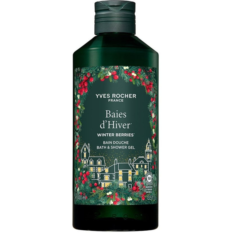 Yves Rocher Winter Berries sprchový gel pro výživu a hydrataci 400 ml