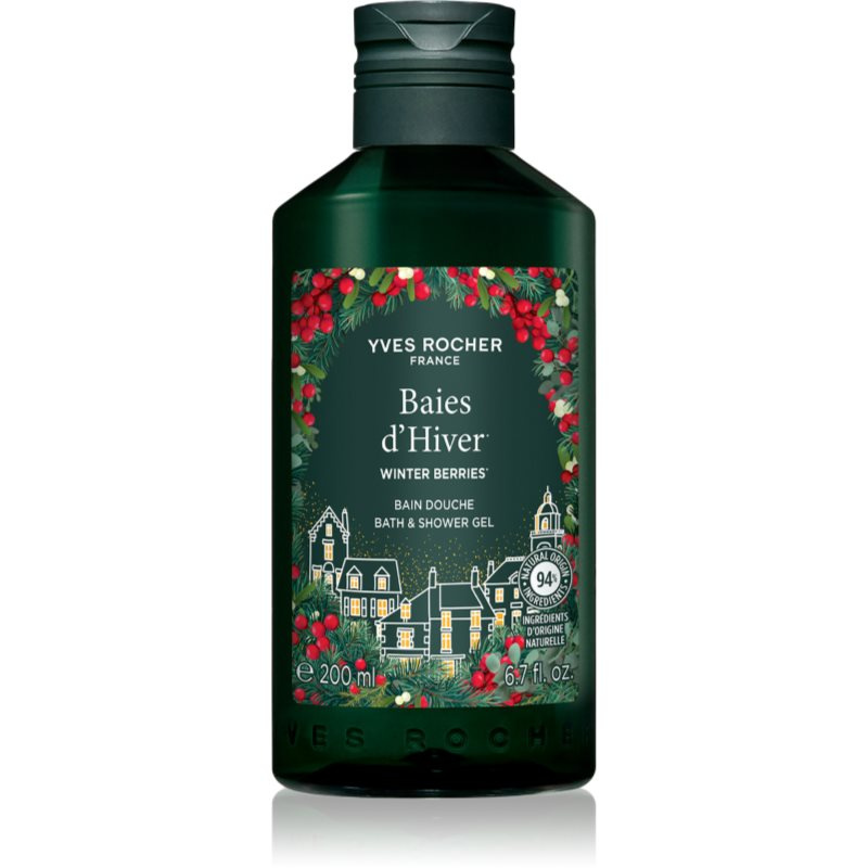 Yves Rocher Winter Berries sprchový gel pro výživu a hydrataci 200 ml