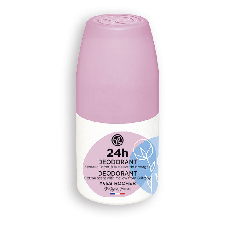 Yves Rocher 24 H deodorant roll-on Cotton & Mallow from Brittany 50 ml