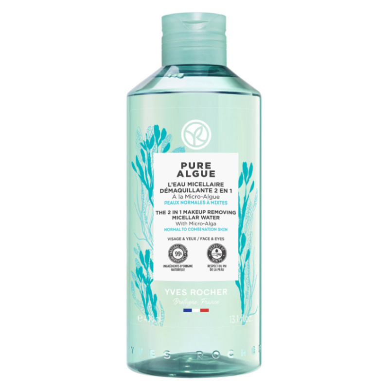 Yves Rocher Pure Algue odličovací micelární voda 2v1