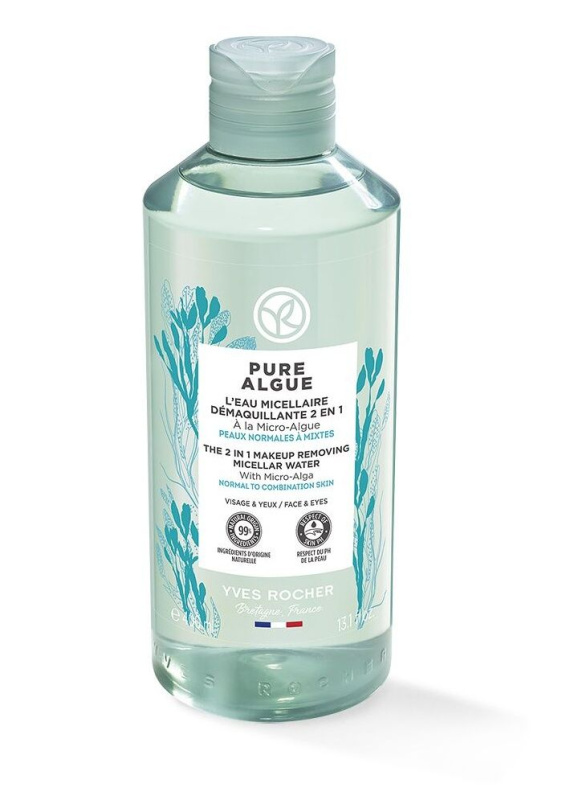 Yves Rocher Pure Algue odličovací micelární voda 2v1