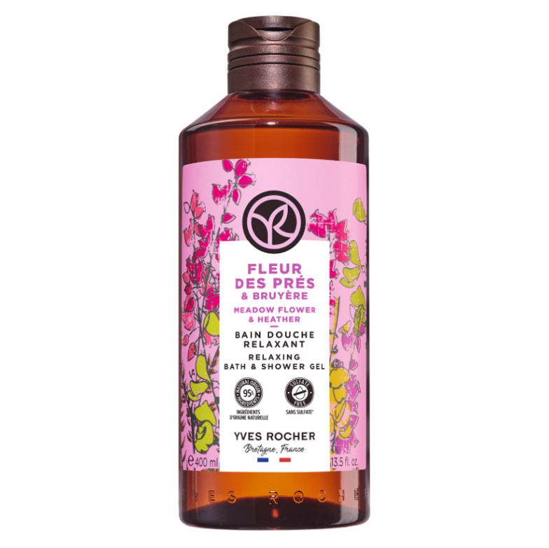 Yves Rocher Bain de Nature relaxační sprchový gel Meadow Flower & Heather 400 ml
