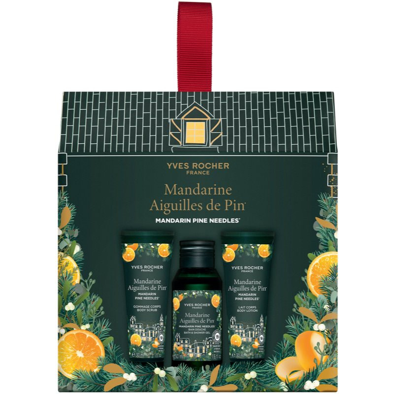 Yves Rocher Mandarin Pine Needles dárková sada na tělo 3 ks