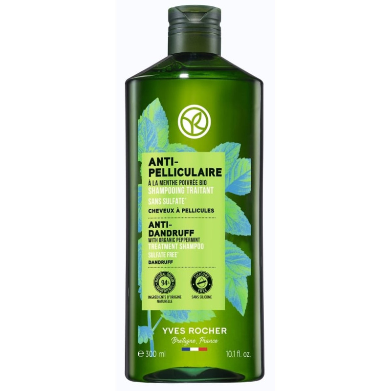 Yves Rocher Anti Dandruff Šampon proti lupům s BIO mátou peprnou