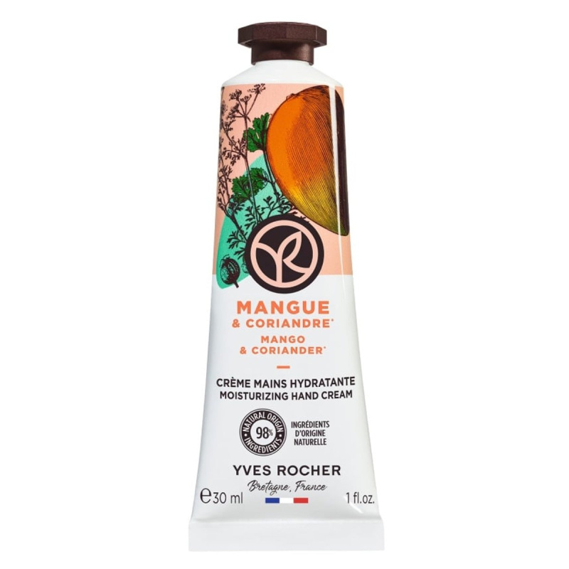 Yves Rocher Bain de Nature krém na ruce Mango & Coriander 30 ml