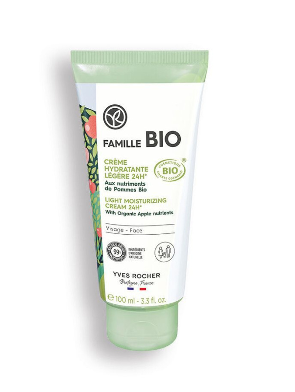 Yves Rocher FAMILLE BIO lehký hydratační krém with Organic Apple 100 ml
