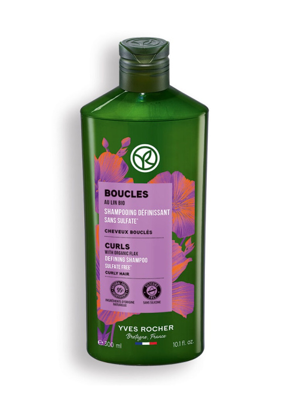 Yves Rocher Boucles šampon pro kudrnaté a vlnité vlasy with organic flax 300 ml