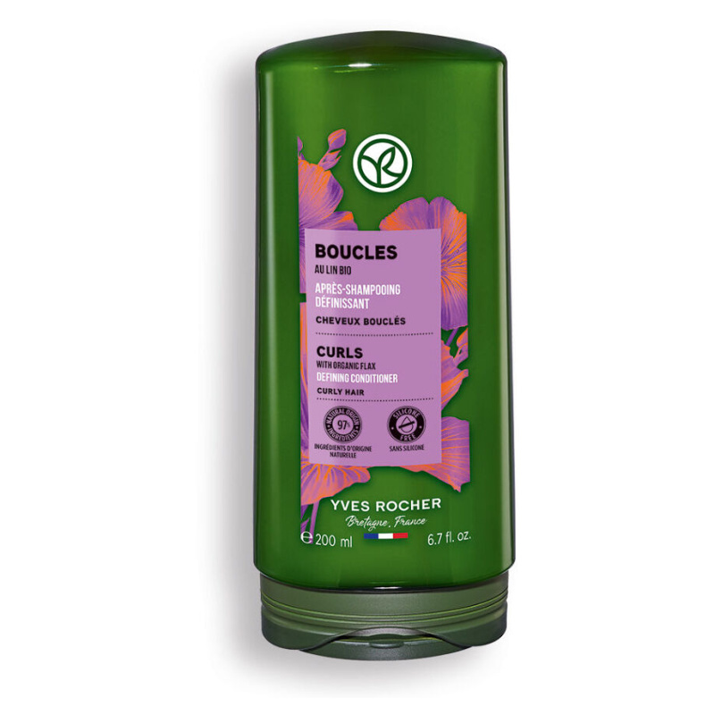 Yves Rocher Boucles kondicionér pro kudrnaté vlasy with organic flax 200 ml