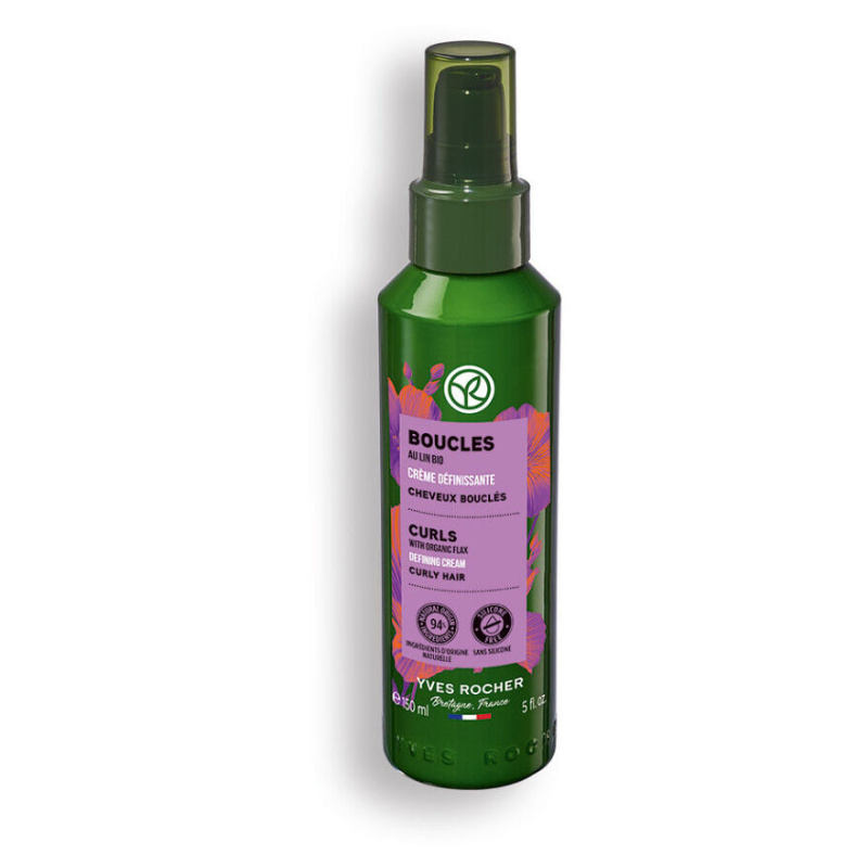 Yves Rocher Boucles tvarující krém na kudrnaté vlasy with organic flax 150 ml