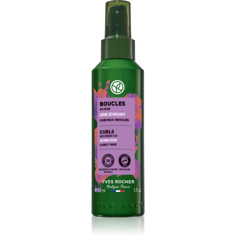 Yves Rocher Boucles tvarující krém na kudrnaté vlasy with organic flax 150 ml