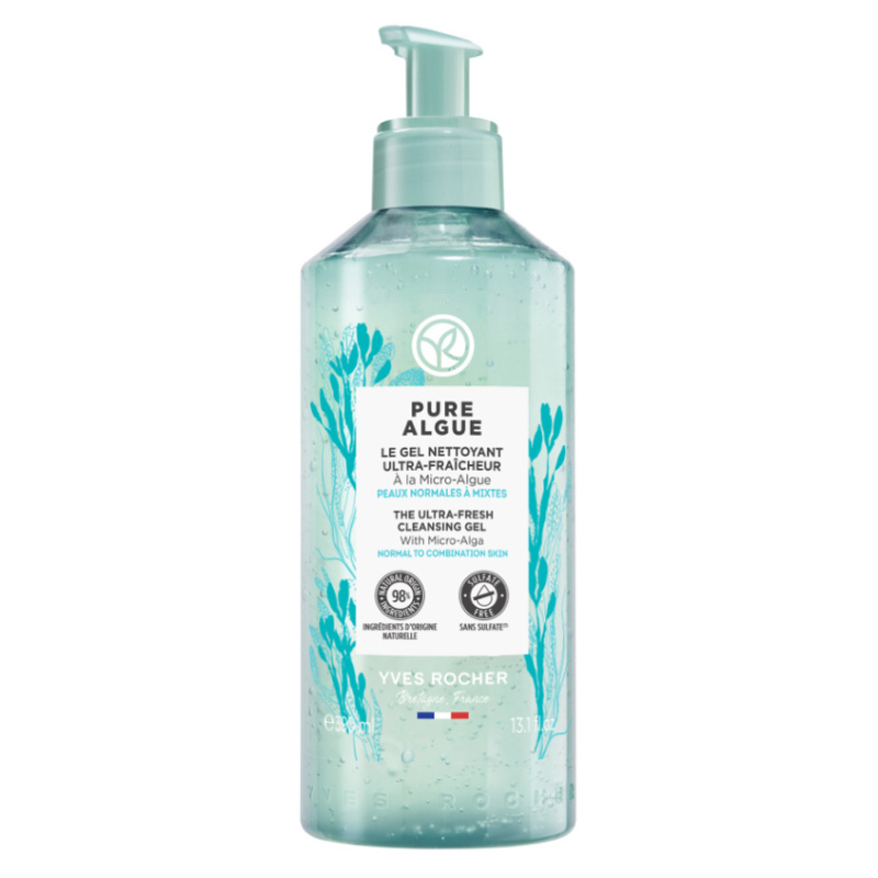 YVES ROCHER Pure Algue Svěží čisticí gel 390 ml