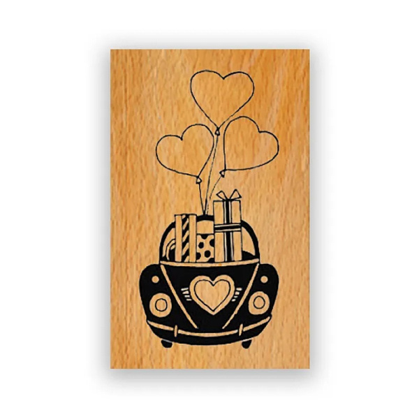 Aladine Dřevěné razítko Aladine, vel. G - Dárky jedou