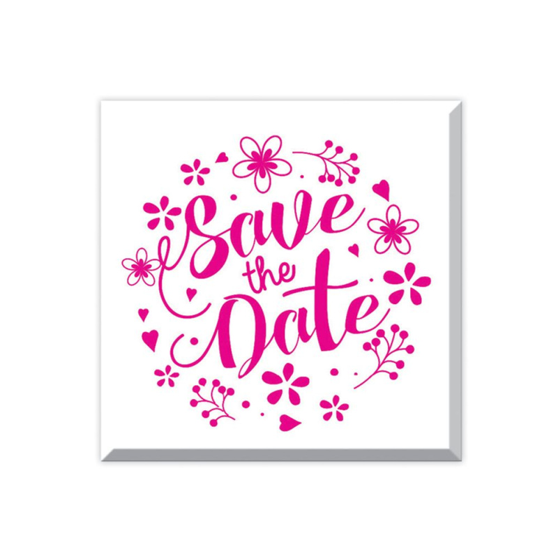 Dřevené razítko Aladine vel. F - Save the date Aladine