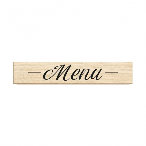 Dřevěné razítko Aladine Menu, 8 x 1,5 cm Aladine