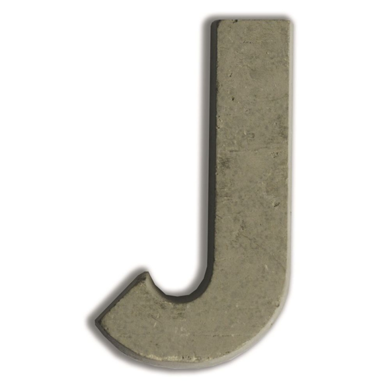 Aladine Betonová písmena k dekoraci Aladine, velikost 7,6 cm - VYBERTE PÍSMENO - Betonové písmeno k dekoraci Aladine, 7,6 cm - J