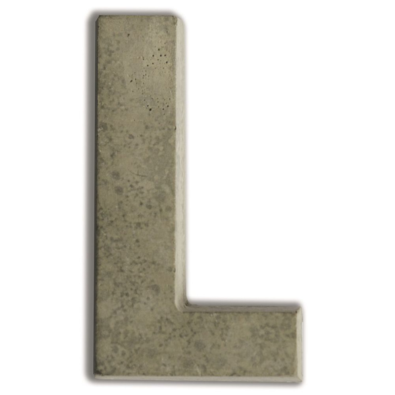 Aladine Betonová písmena k dekoraci Aladine, velikost 7,6 cm - VYBERTE PÍSMENO - Betonové písmeno k dekoraci Aladine, 7,6 cm - L