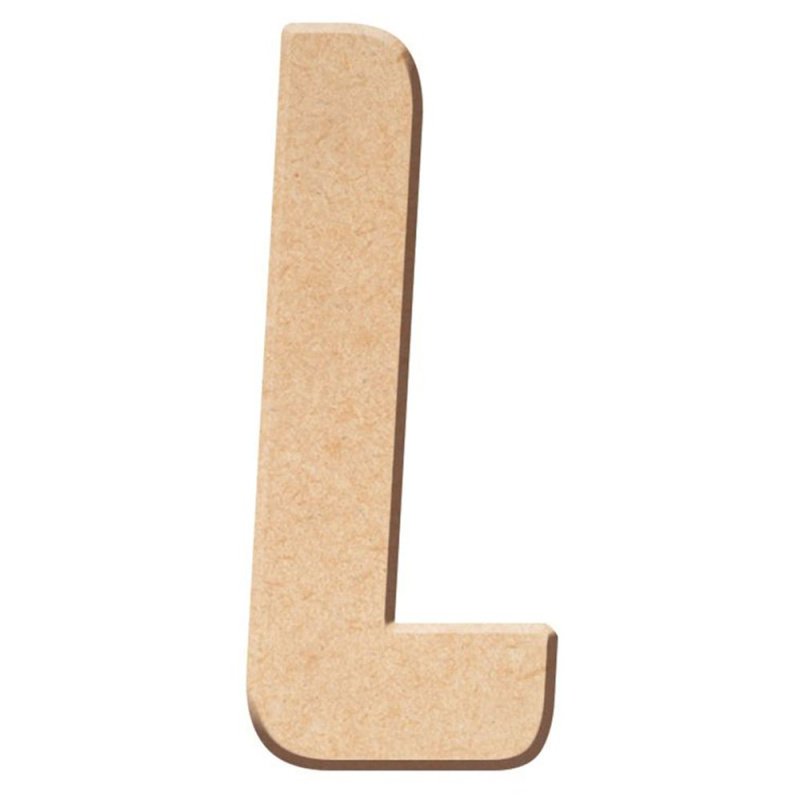 Aladine Dřevěná písmena Aladine k dekoraci, 5 cm - VYBERTE PÍSMENO - Dřevěné písmeno Aladine k dekoraci, 5 cm - L