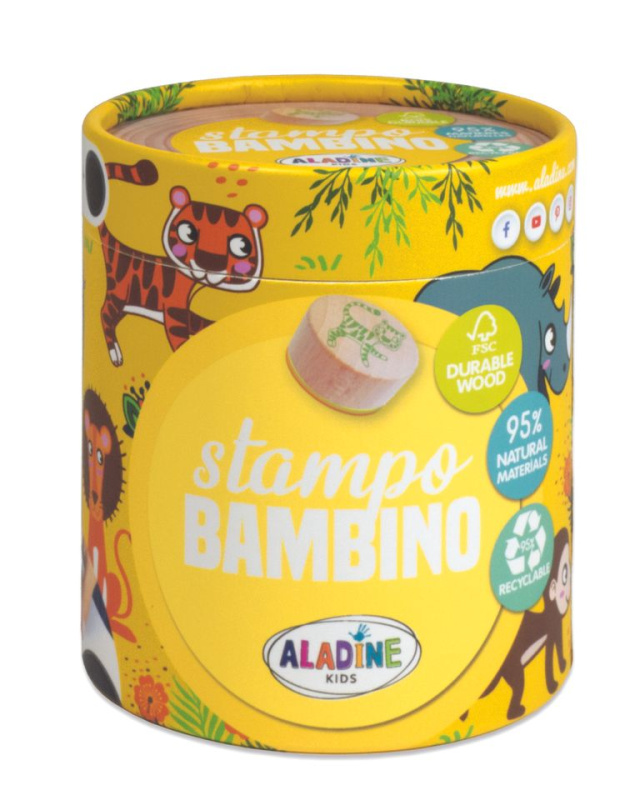 Razítka Stampo Bambino Safari 8ks Aladine