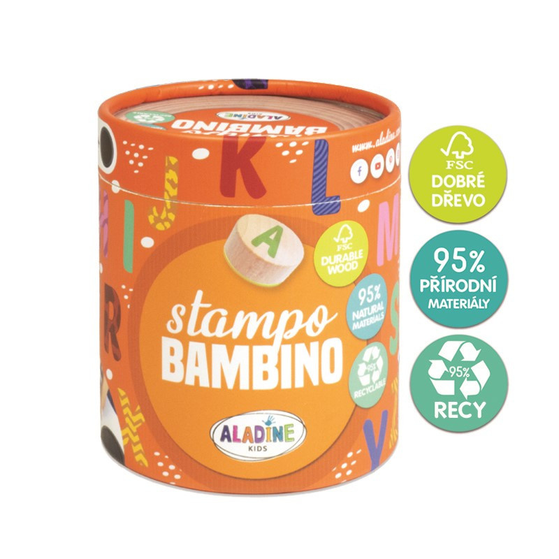 Razítka Stampo Bambino Abeceda 28ks Aladine