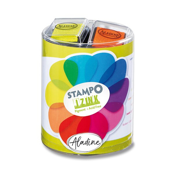 Razítkovací poštářky STAMPO IZINK PIGMENT - Zářivé barvy Aladine
