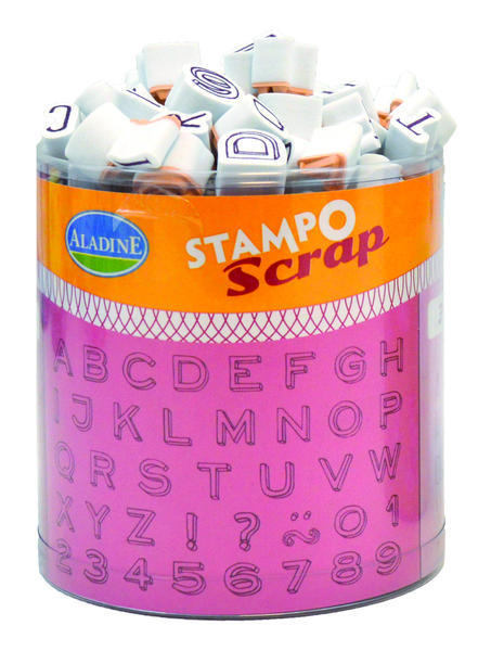 Razítka Stampo Scrap Abeceda 103 ks Aladine