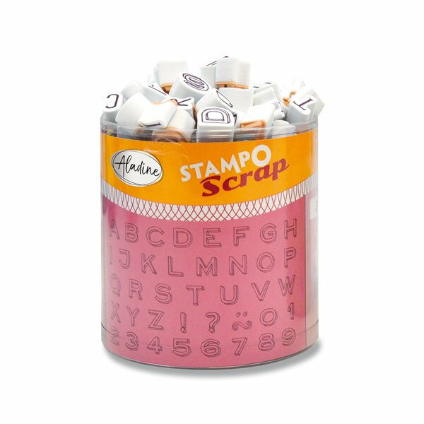 Razítka Stampo Scrap Abeceda 103 ks Aladine