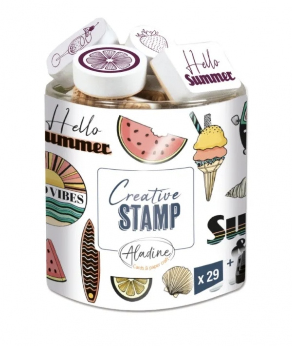 Razítka Creative Stamp, 29 ks - Prázdiny Aladine